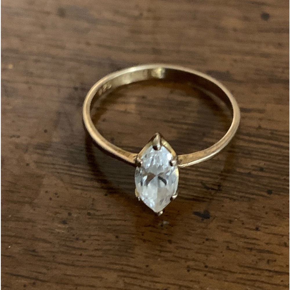 18kt Gold Filled Solitaire Engagement Ring